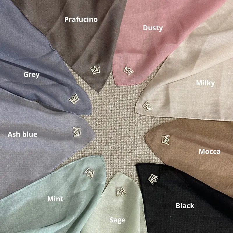 Segi empat voal ultra fine soft polos premium