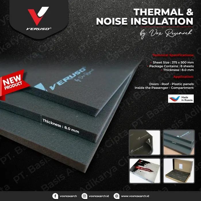 Peredam Busa Mobil Veruso - Thermal & Noise Insulation for Car Audio