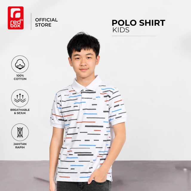Redbox Kaos Kerah Polo Shirt Anak Laki-Laki Tanggung Junior Remaja Usia 9-17 Tahun