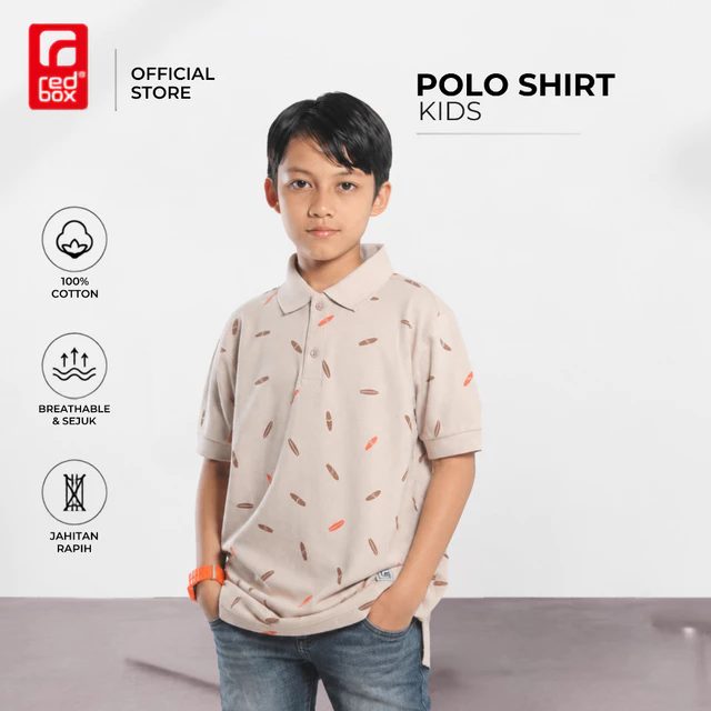 Redbox Kaos Kerah Polo Anak Laki Tanggung Remaja Junior Usia 9-17 Tahun Lakos Pique 24s