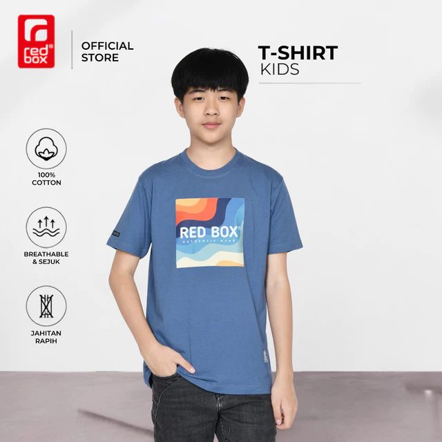 RedBox Baju Kaos Anak Laki Tanggung Remaja Junior Usia 9-17 Tahun Premium Clothing Distro