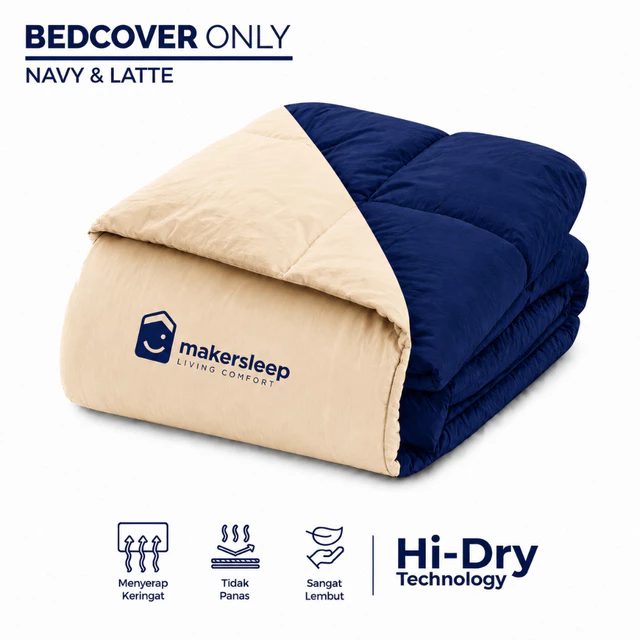 Khusus Pembelian Bedcover Only Two Tone Ukuran 215x220 - Makersleep