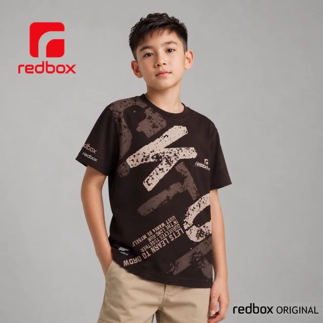 Redbox - Kaos Anak Laki-Laki Tanggung Remaja Junior Usia 9-17 Tahun Cotton Combed 24s