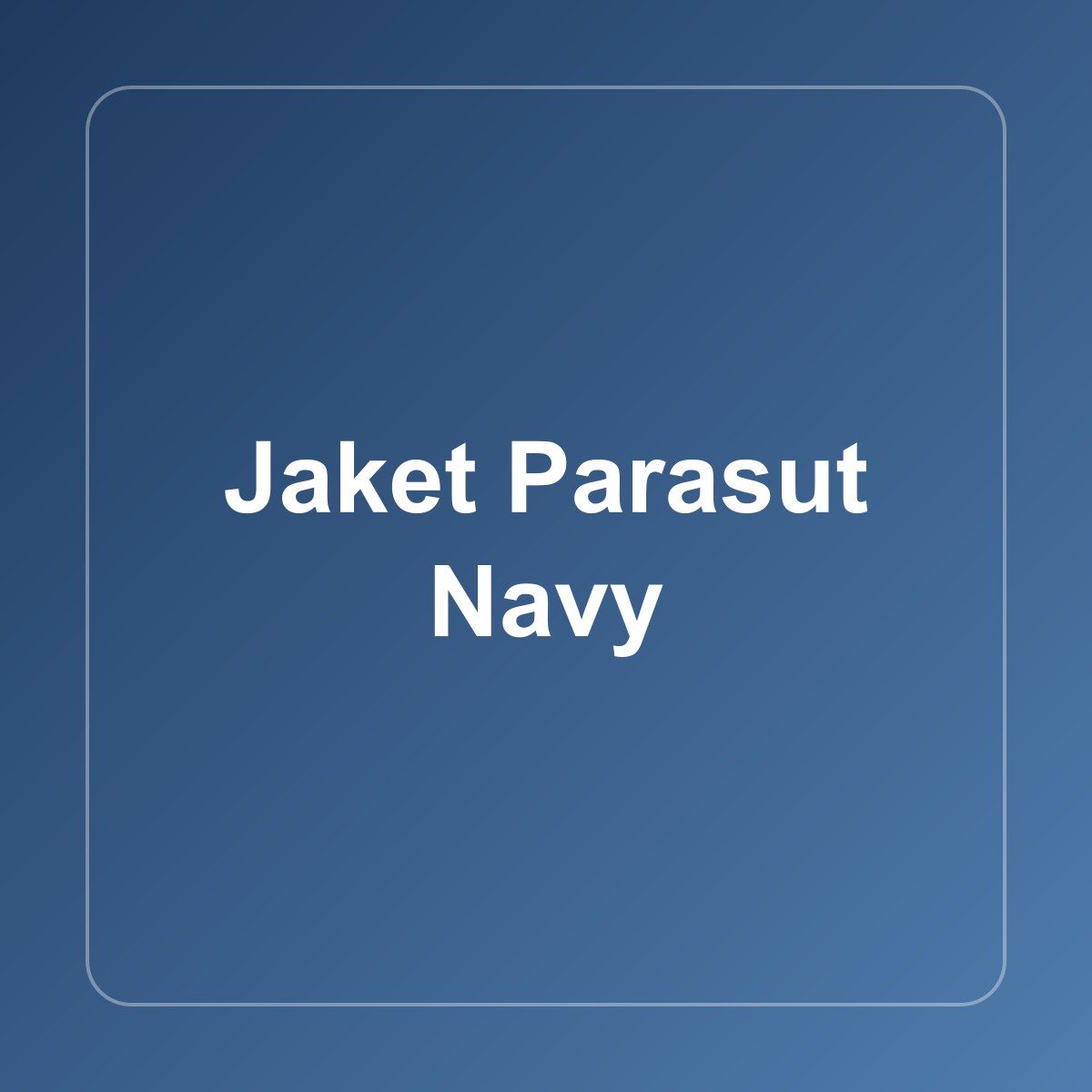 Jaket Parasut Navy