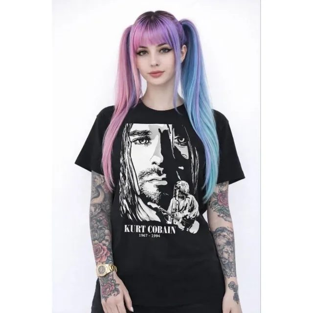 Baju Kaos Nirvana Hitam Cotton Combed 24s Tshirt Band Warna Black Atasan Pria Wanita