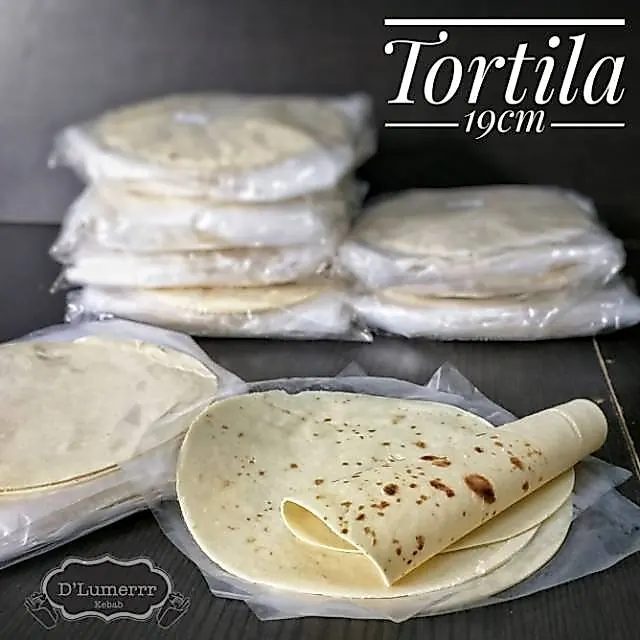 Tortila Kulit Kebab 19cm Tortilla Nachos Burritos merek Tortas (isi 20 pcs)