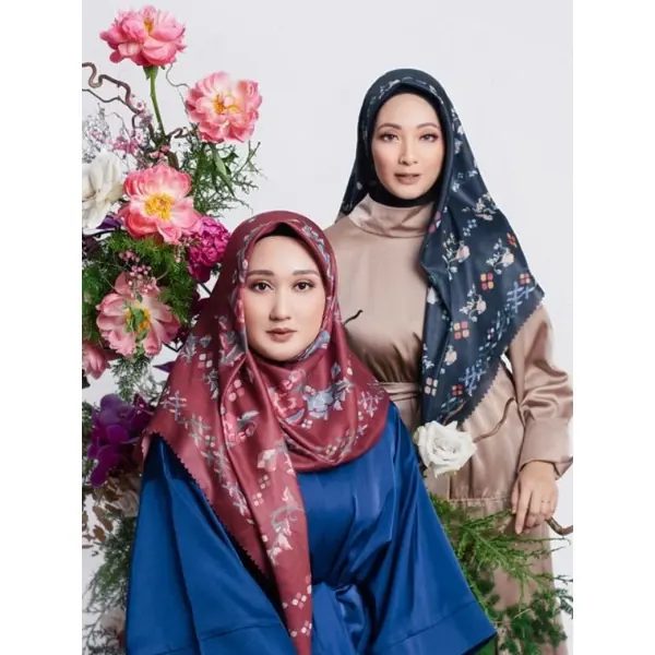‼ Premium Scarf Radwah x Dianpelangistudio (tanpa box) Hijab Jilbab Motif Printing by