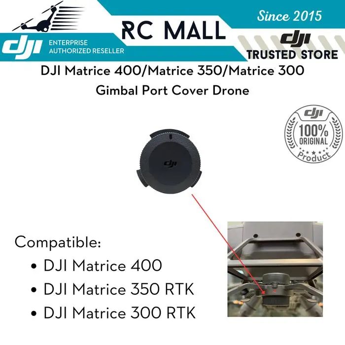 Gimbal Connector Port Cover DJI Matrice 400 350 RTK 300 Penutup Drone Original