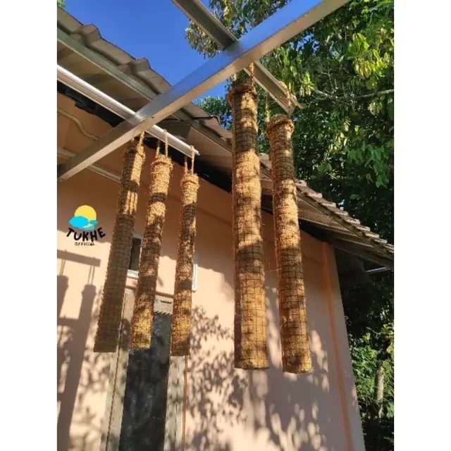 ( 6 Cm + Bonus Tali ) Turus Strimin Pot Gantung Media Tanam Anggrek Cocofiber Akar Kadaka