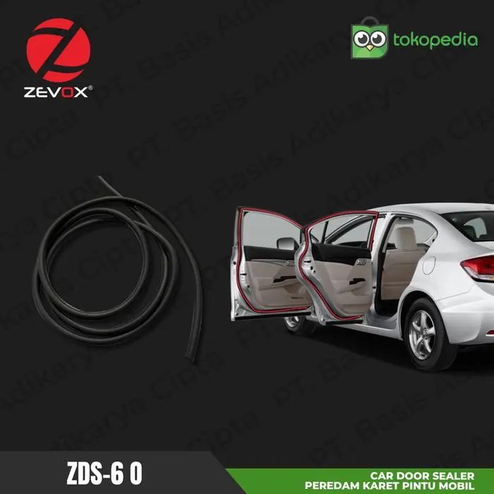 Peredam Door Seal Karet O Pintu Mobil Zevox by Vox Research ZDS-6 For Trim Car Audio