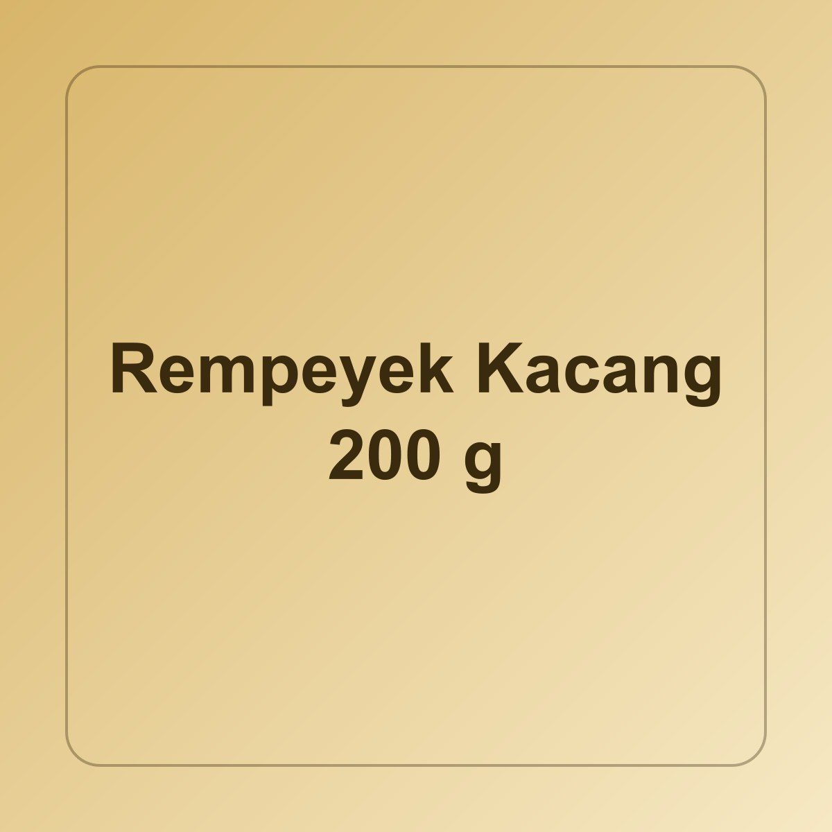 Rempeyek Kacang 200 g