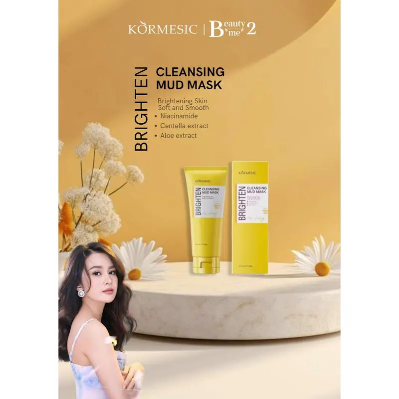 Kormesic Brightening Cleansing Mud Mask 100g - Membantu membersihkan pori-pori dari