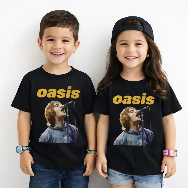 Baju Kaos Anak Band Oasis Vintage Series 94 Bahan Cotton Combed Adem Cocok Untuk l Unisex