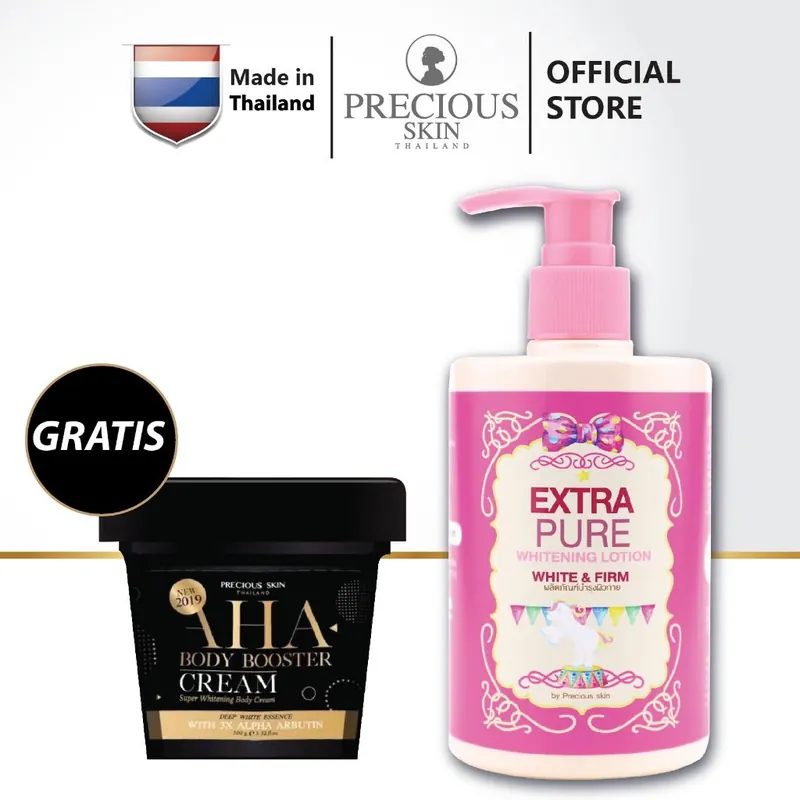 Precious Skin Thailand Extra Pure Whitening Handbody / Body Lotion Pemutih Badan 300ml