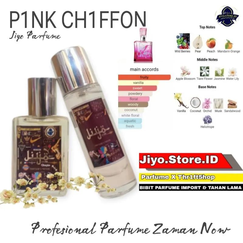 Jiyo Parfum For Women Inspired By P1NK CH1FF0N Tahan Lama FREE Tester