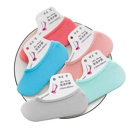 Kaos Kaki Flatshoes Anti Slip Pendek Balet Polos KaosKaki Tumit Wanita Pria