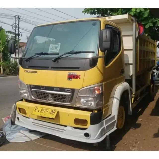 Spoiler Canter Model Baru Bahan Plat Besi Sudah Set Pijakan Kaki