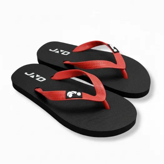 Sandal Jepit Karet JND HITAM Warna Pria Wanita Santai Anti Slip
