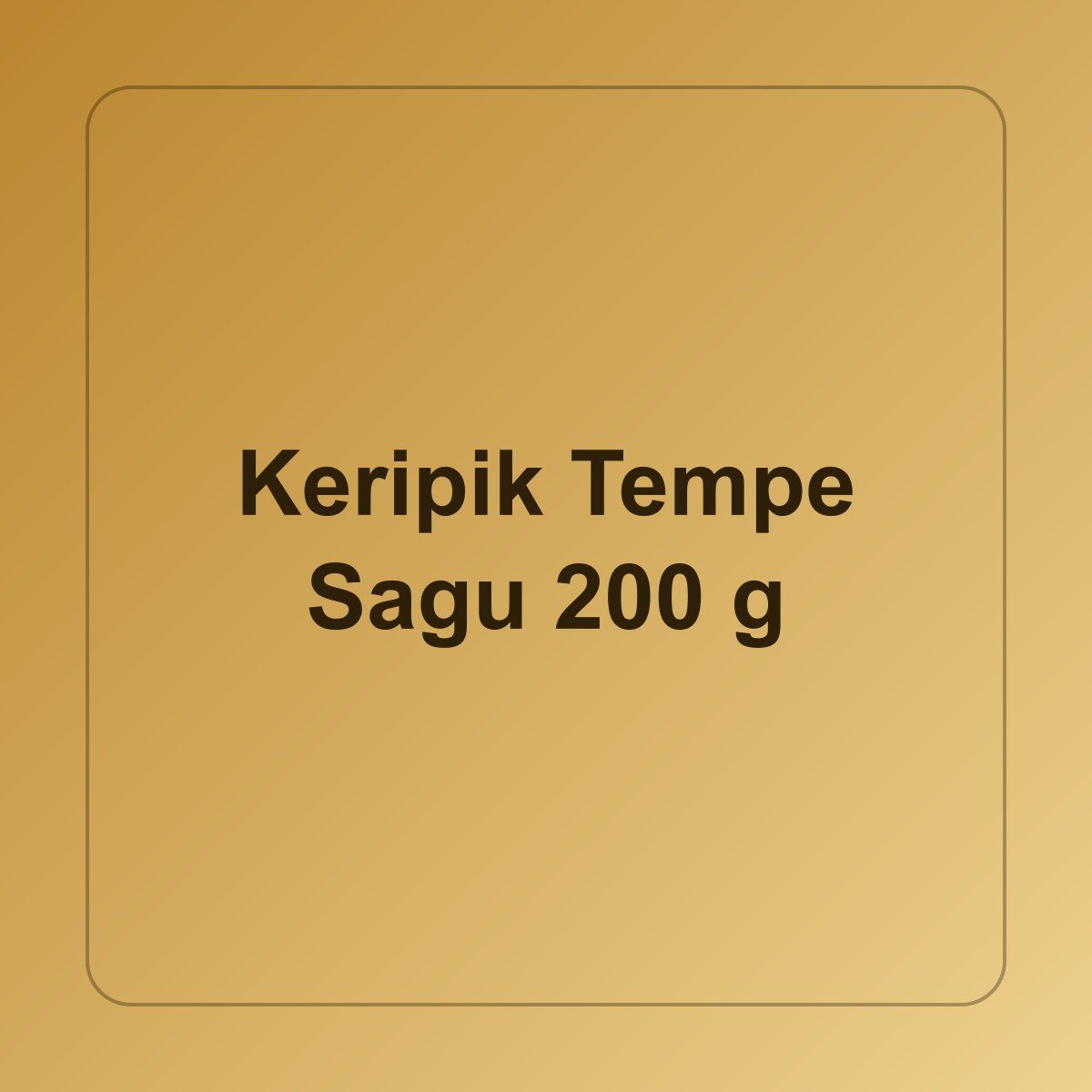 Keripik Tempe Sagu 200 g