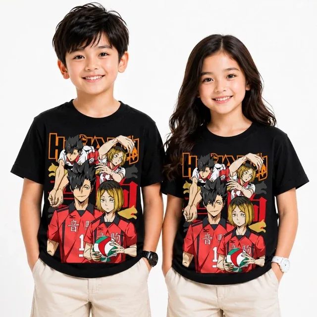 Baju Kaos Anak HAIKYUU l Bahan Cotton Combed Adem Cocok Untuk l Unisex S-XXXL