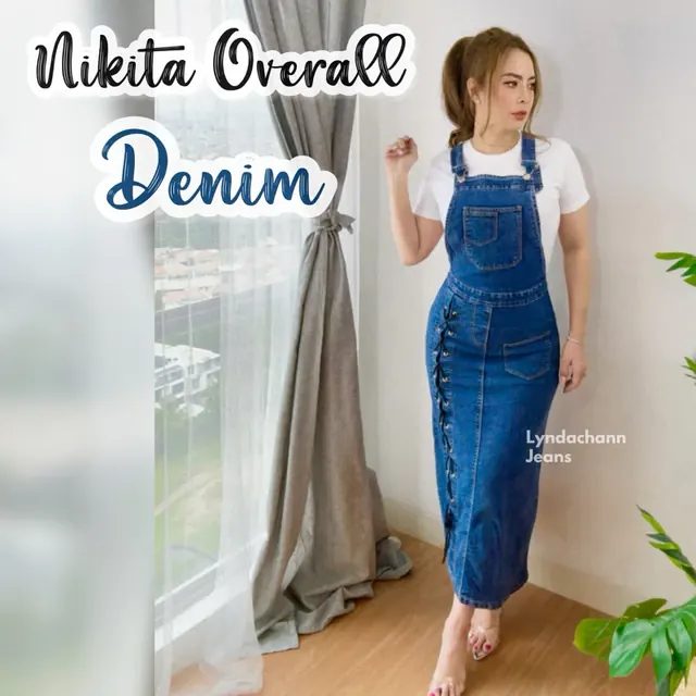 LYNDACHANN - Nikita Overall Jeans Premium Wanita Dress