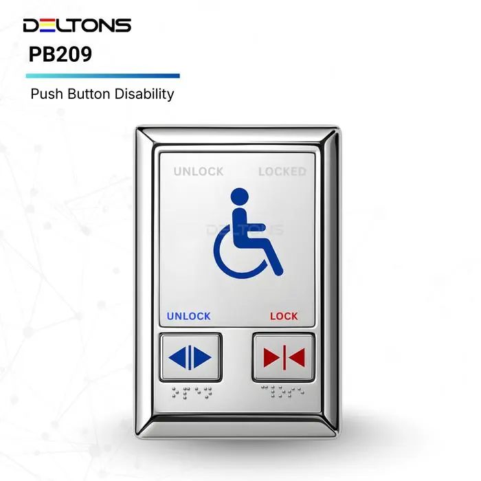 Disability Push Button Automatic Door untuk Toilet Difable Disabilitas Wheel Chair