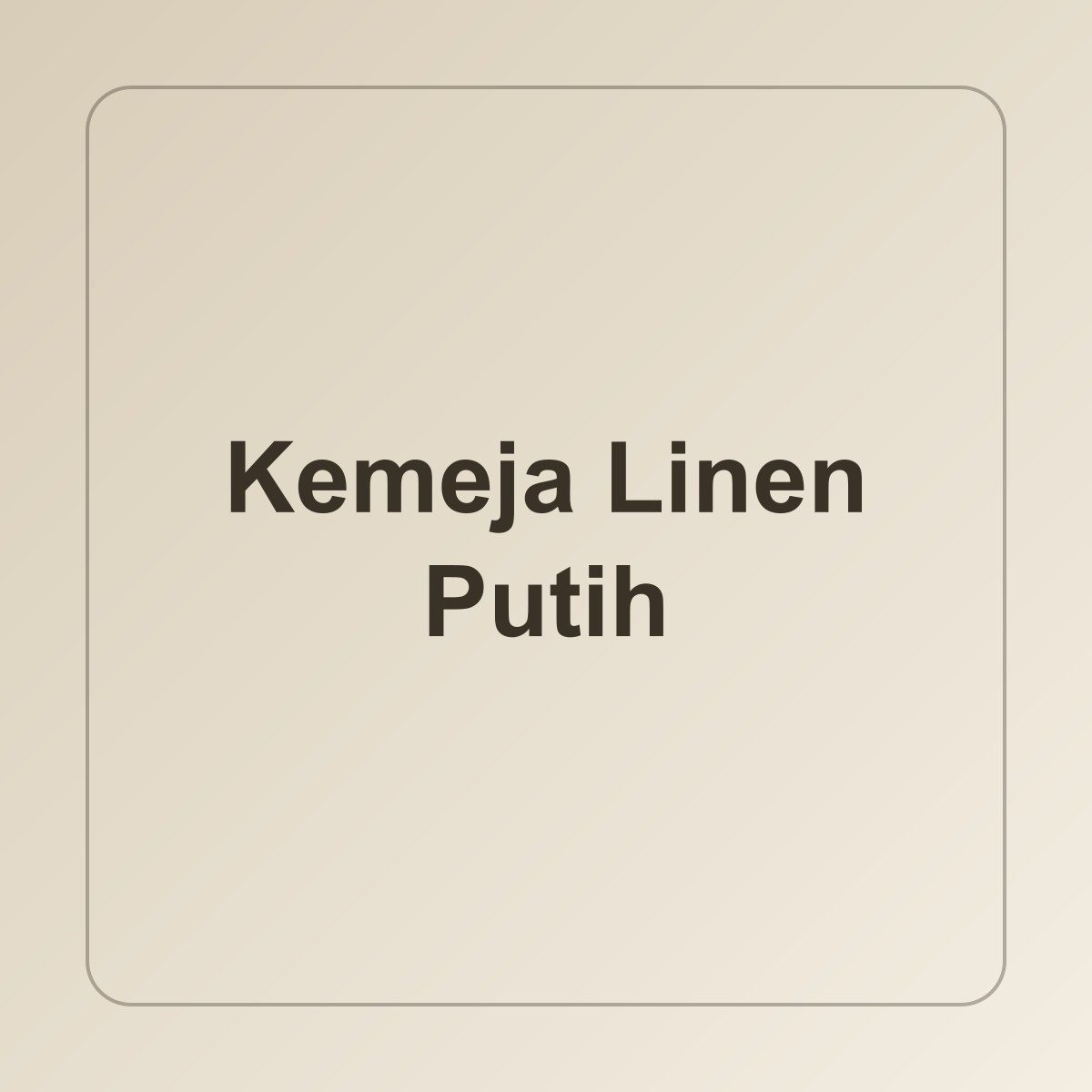 Kemeja Linen Putih