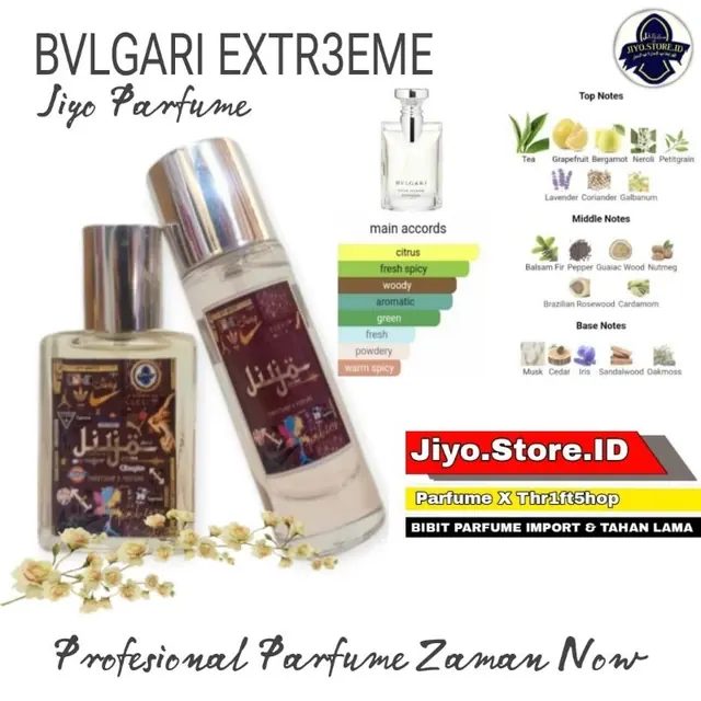 Jiyo Parfume For Men Inspired By BVLG4R1 EXTR3EME Edp Tahan Lama FREE Tester