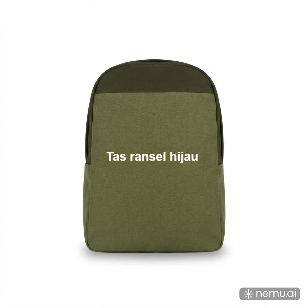 Tas ransel hijau