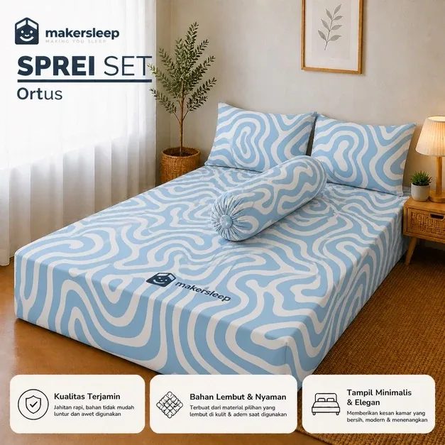 Khusus Etalase Sprei Set Motif Ukuran 200x200 Tinggi 20 Cm