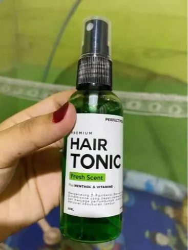 Hairtonic Vitamin Penumbuh DAN Pelurus Rambut Pria DAN Wanita Hair Loss Perfectmens
