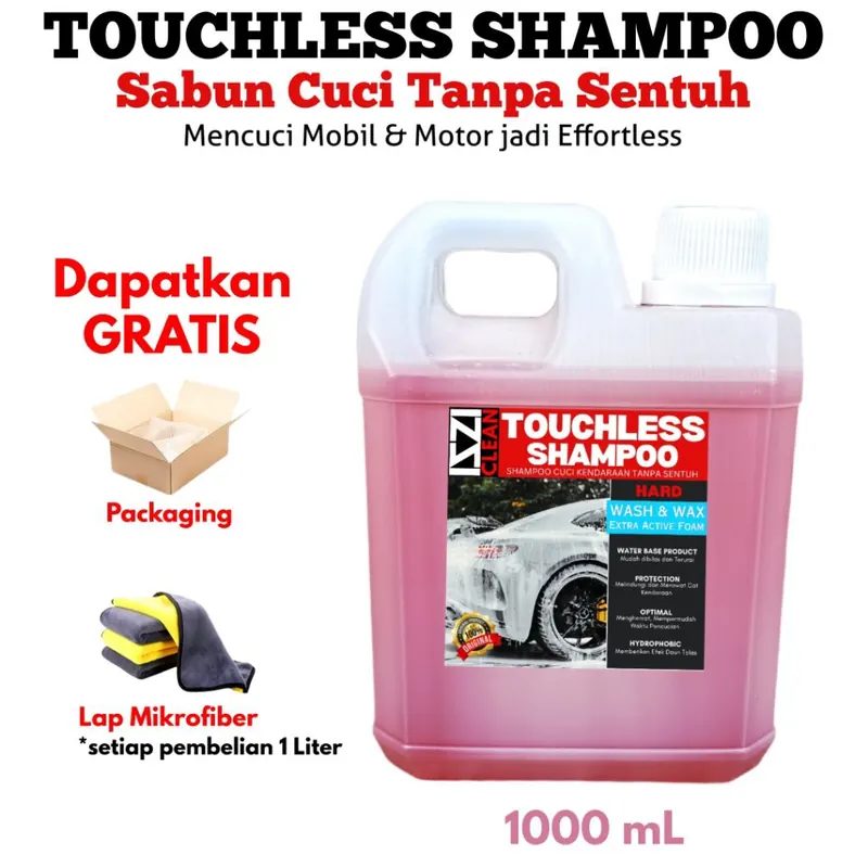 ISZI Clean Touchless Shampoo Sabun Cuci Motor dan Mobil Minim Sentuh 1 Liter Mudah Bersih