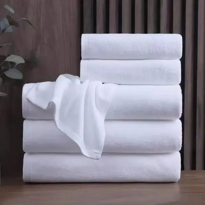 Handuk Putih pantai super jumbo 90x180 cm benang 30s/2 berat 1050 gram sangat halus dan