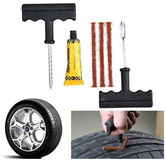 Alat tambal ban Tyre Repair Kit Set Anti Mobil Motor Tubeless Bocor Kempes