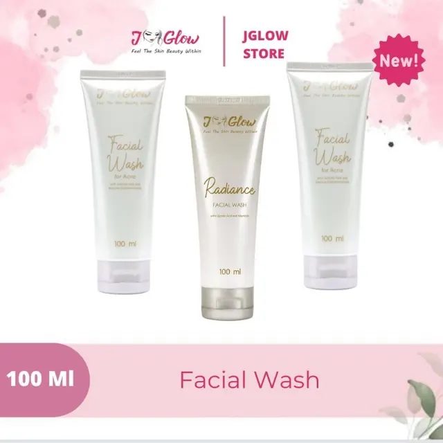 Jglow Facial Wash Brightening Expose Acne Kemasan Baru Radiance