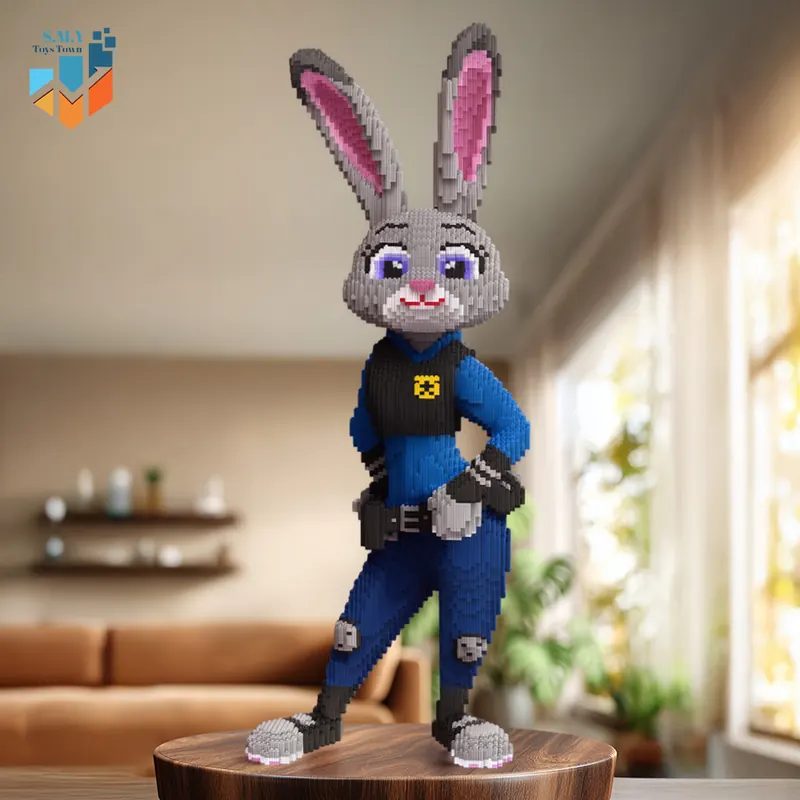 Mainan Nano Block Zootopia Judy Hopps Jumbo Edukasi Balok Susun Bricks Karakter Animasi