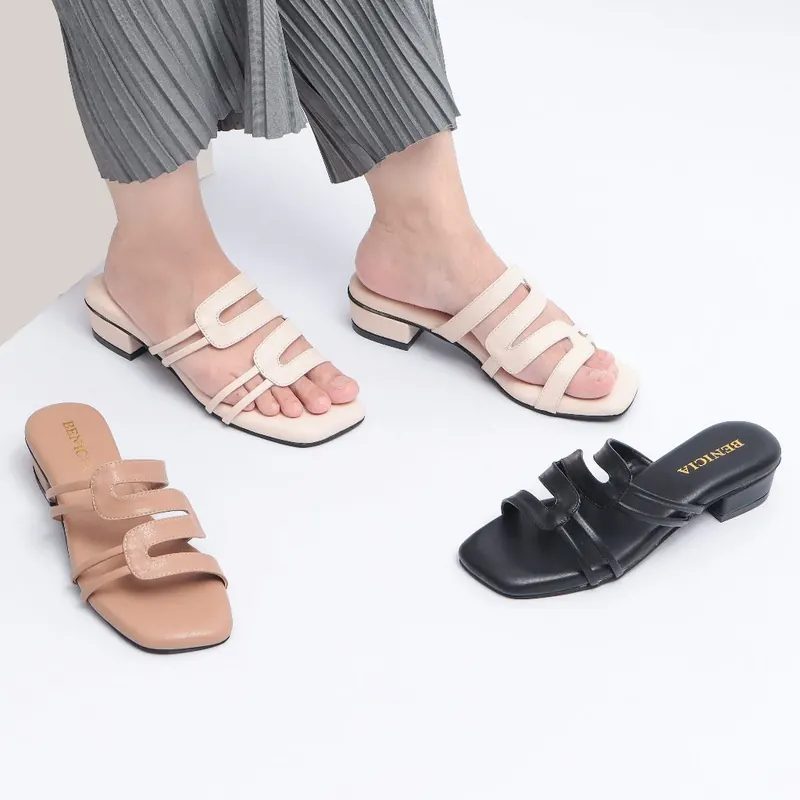 BENICIA Sandal Wanita Heels Kekinian Hak Tahu 3 cm Zenith