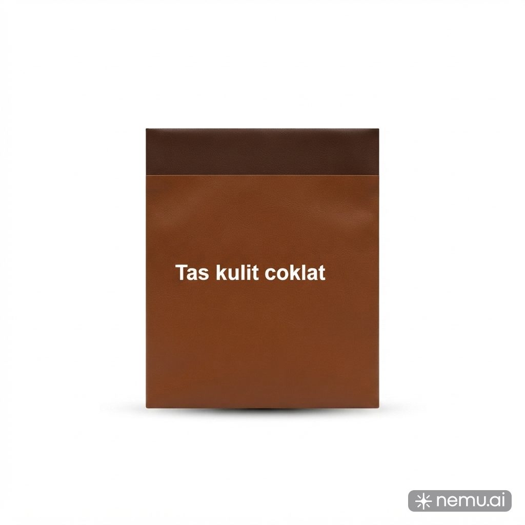 Tas kulit coklat