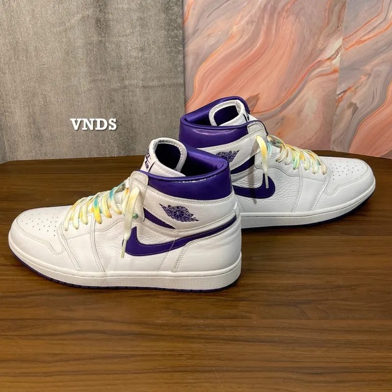 Vnds AIR Jodan 1 High Retro Court Purple (w), SZ 44.5