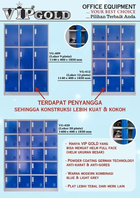 Lemari Dokumen Arsip Besi Loker Kantor