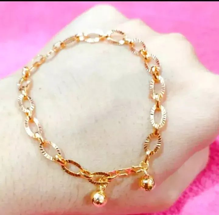 (free cincin) Gelang Tangan Rantai Nori Ukir Tidak mudah Luntur & Anti karatan