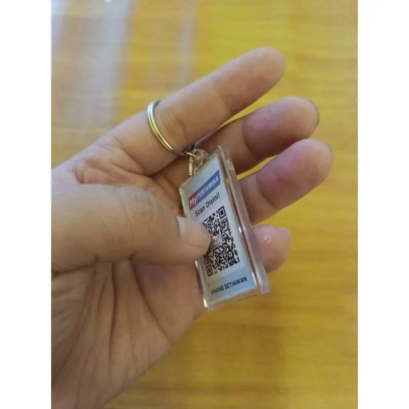 Gantungan Kunci Akrilik Custom Foto Musik Spotify - Ganci Hadiah Unik