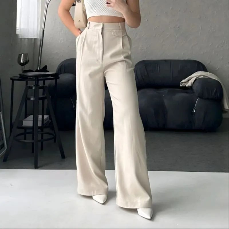 oro pants (highwaistedpants) - loosepants trousers wanita - celana anti kusut - kulot