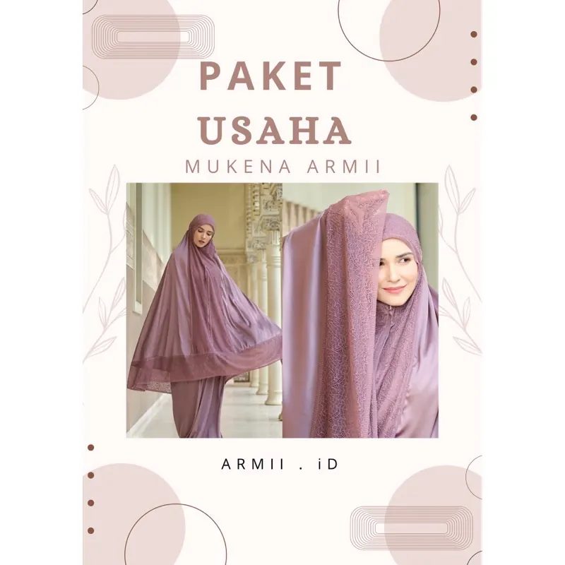 Paket Usaha Mukena Armani Silk Polos KD ISI 20PCS /tulis Warna DI Opsional