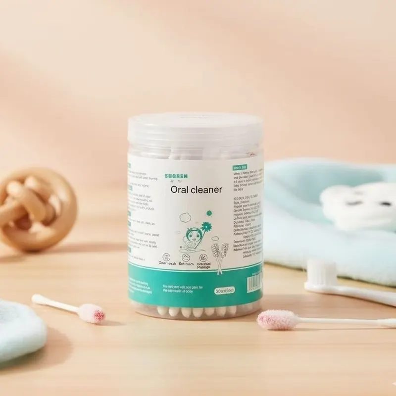 Sikat Pembersih Lidah Bayi New Born / Baby Mouth Cleaner / Oral Kapas Batang / Mulut