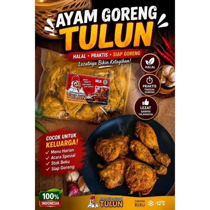 Ayam Tulun Tulang Lunak