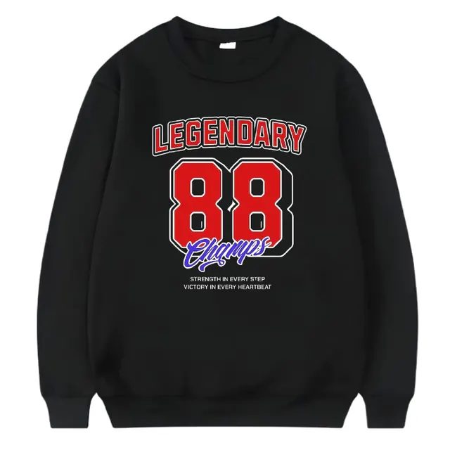 Sweater Crewneck Legend 88 Pria Wanita Premium Distro Unisex Switer Cowo Cewe Hitam Baru