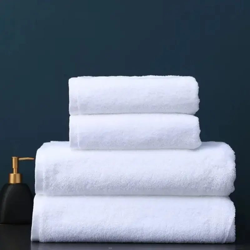 Handuk Putih Hotel jumbo premium 75x150 combed cotton 700 gram 20s/2 sangat tebal halus