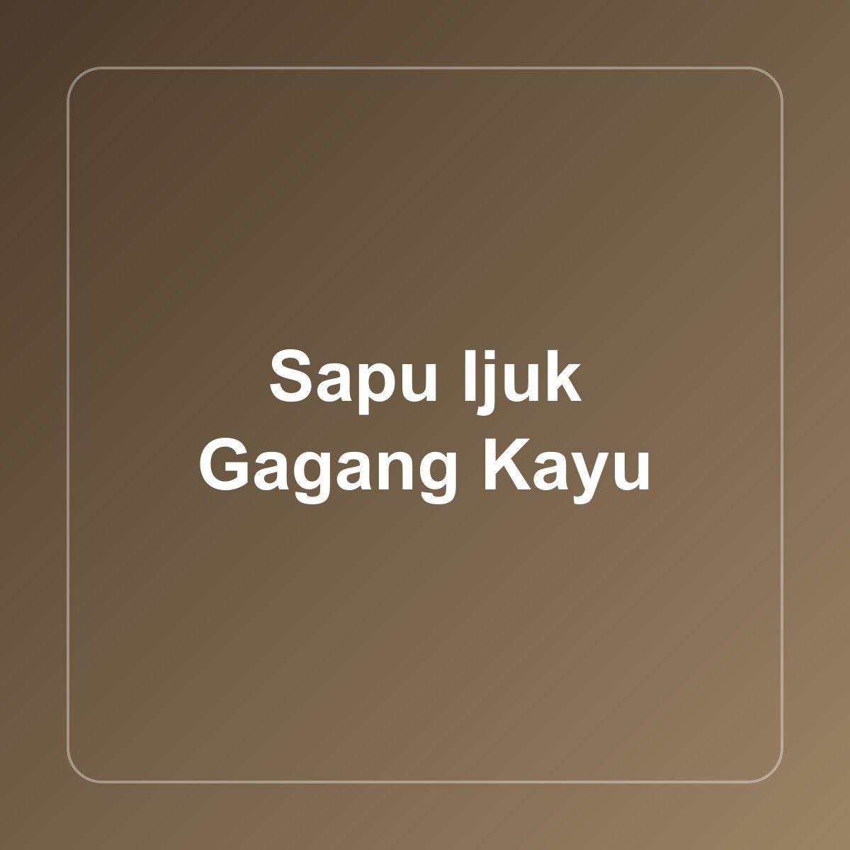 Sapu Ijuk Gagang Kayu