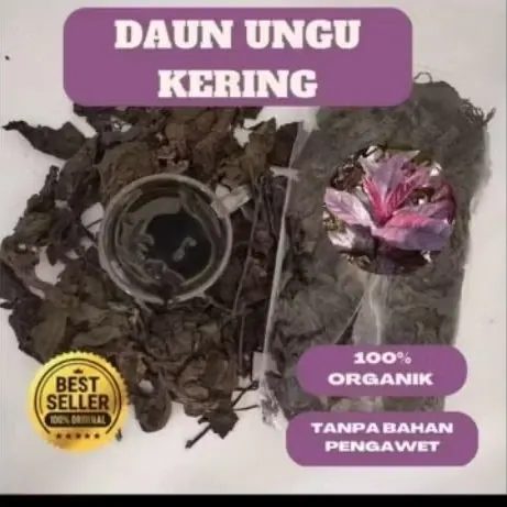 Teh Herbal Daun Ungu Kering obat ambien wasir bisa Instant gojek